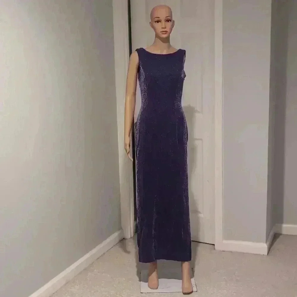 Scott McClintock lurex maxi dress